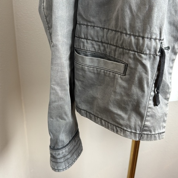 Anthropologie Hei Hei Anorak Utility Military Jacket, Gray, Size Medium - Picture 5 of 16
